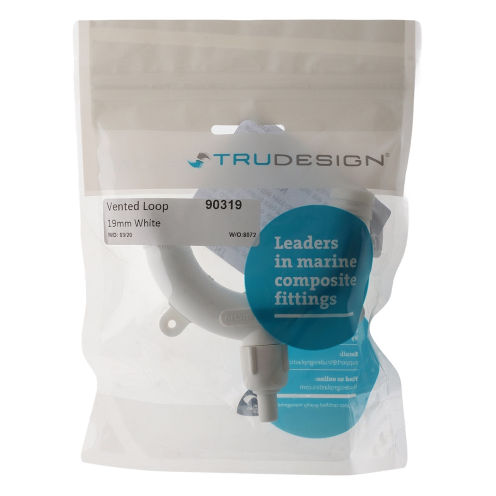 TruDesign Vented Loop Wht 19mm