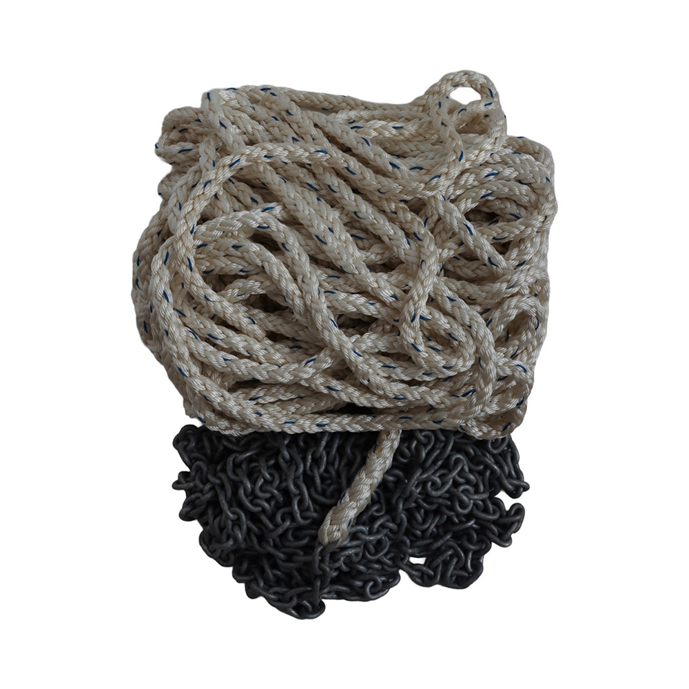 BLA Titan 8 Plait Nylon Anchor Rope with Galvanised Chain 12mm x 50m / 6mm x 10m