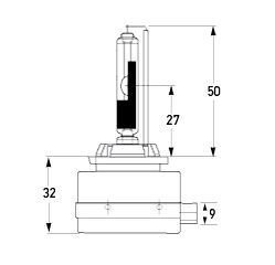 Hella Marine D1R HID Xenon Gas Discharge Bulb