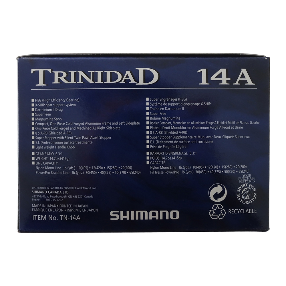 Shimano Trinidad 14 A Overhead Reel