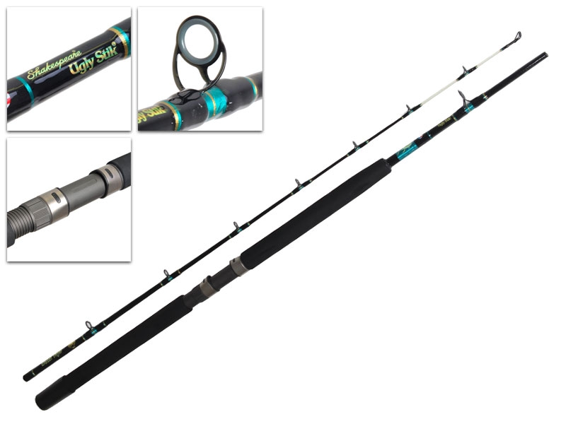 Ugly Stik Black Tiger Heavy Duty 50lb Overhead Rod 7ft 5-25kg 2pc