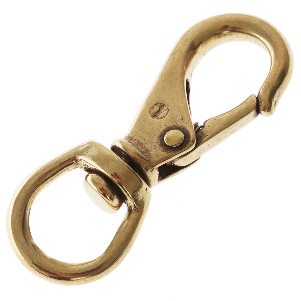 BLA Swivel Eye Brass Snap Hook 9mm