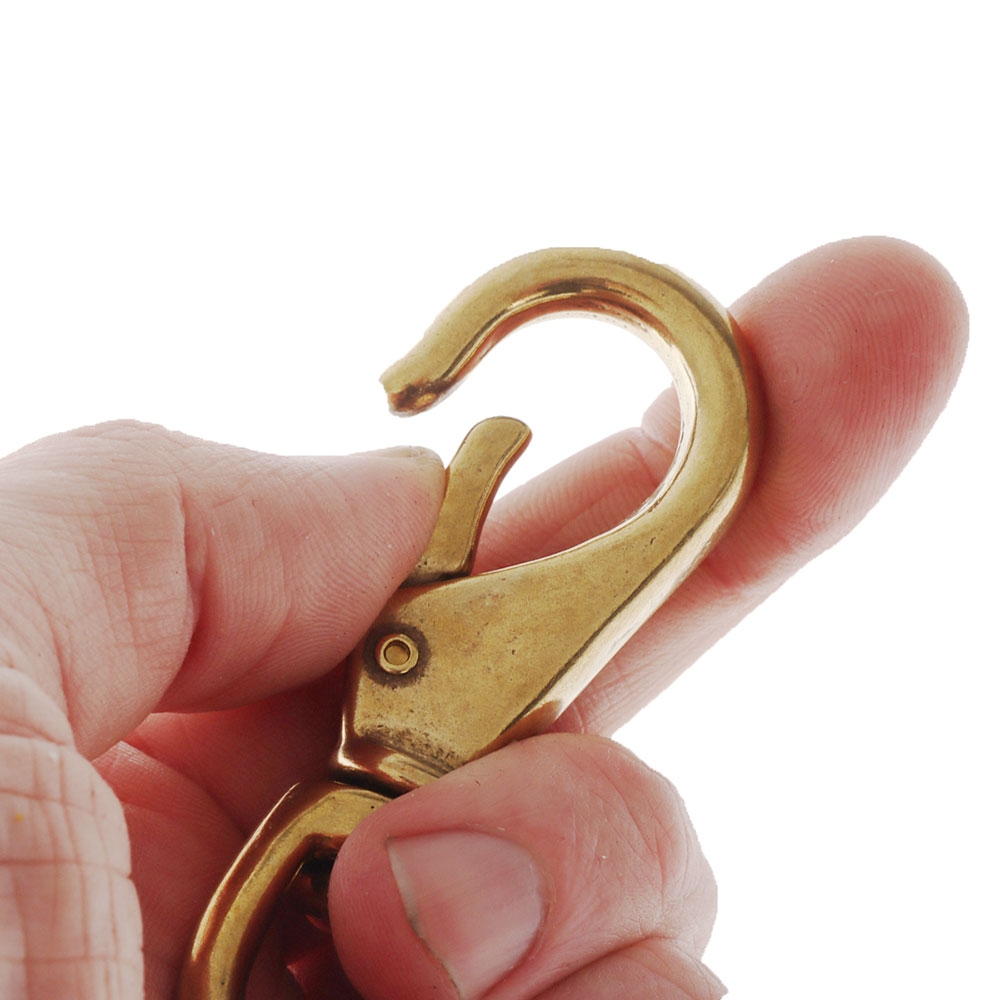 BLA Swivel Eye Brass Snap Hook 9mm