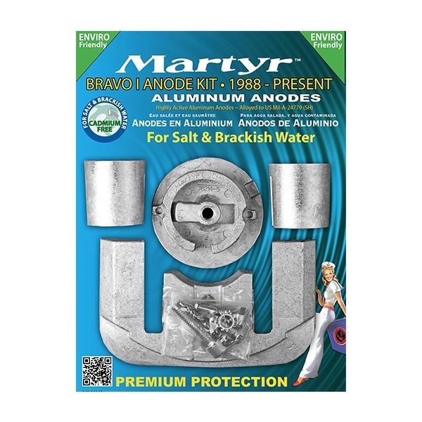 Martyr Anodes Alloy Anode Kit - Bravo 1