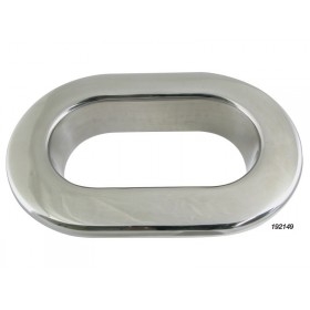 Marine Town Hawse Hole Oval Cast G316 S/S 138X63mm