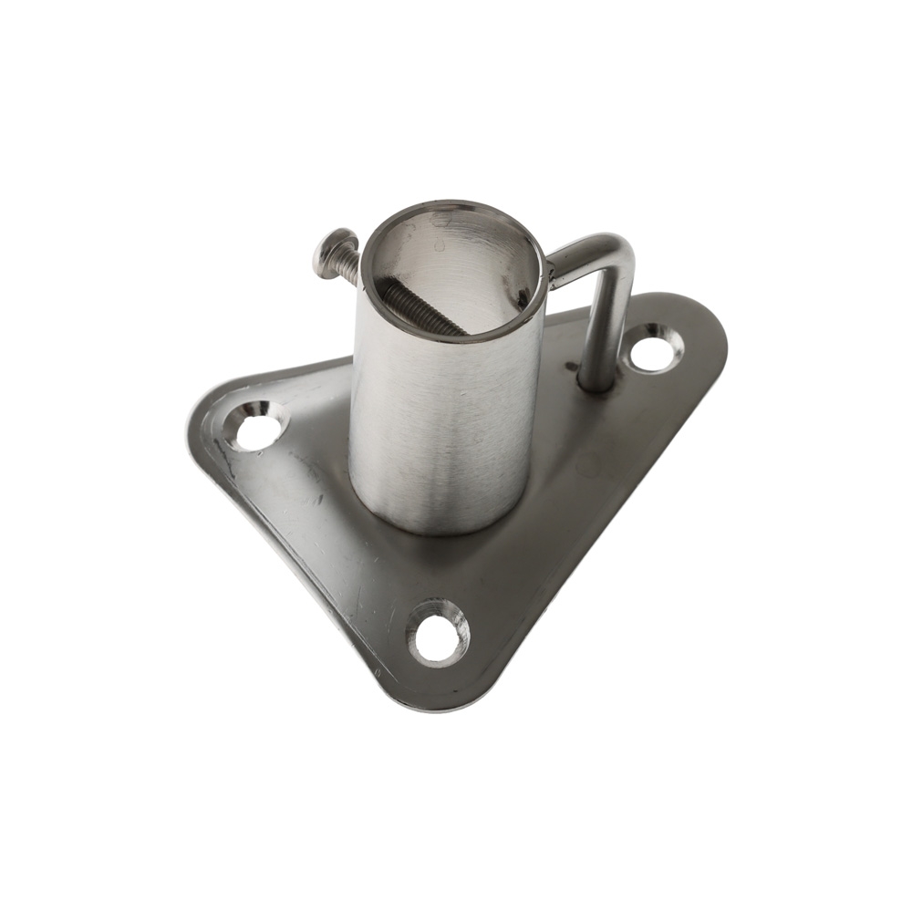 Marine Town Base Stanchion S/S Angled 25mm Tube