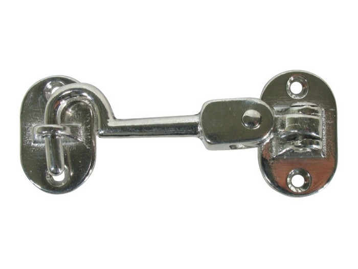 BLA Double Hinged Cabin Hook - Chrome Brass
