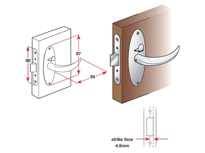 Southco Mobella Compact Chrome Lock Sets