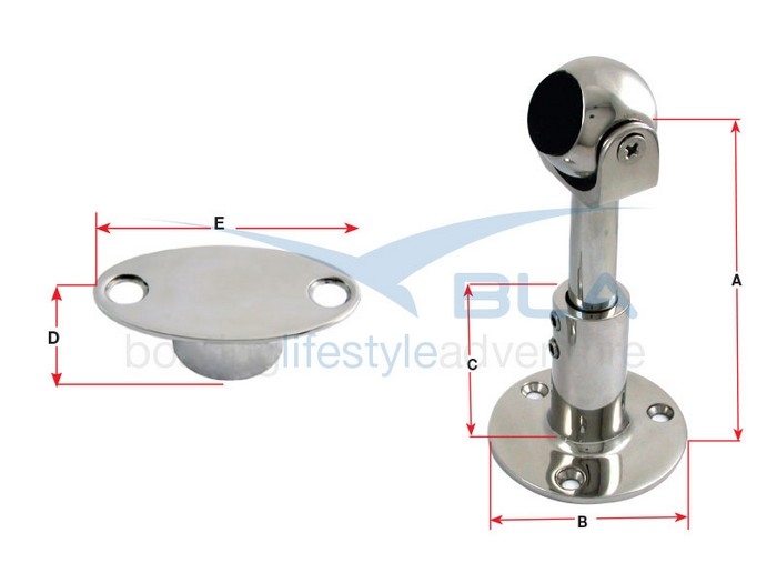 Marine Town Catch Door Magnetic S/S Adjust Flush