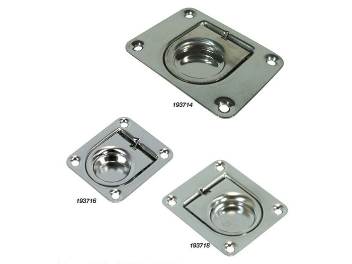 BLA Stainless Steel Anti Rattle Lift Ring - 76mm X 57mm