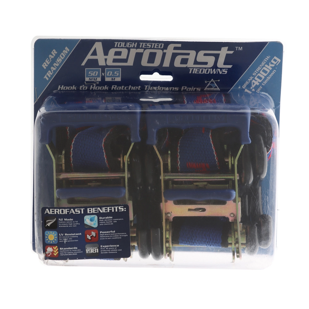 Aerofast Floating Hook Ratchet Tie Down Strap 500x50mm 1400kg Aerofast Floating Hook Ratchet Tie Down Strap 500x50mm 1400kg