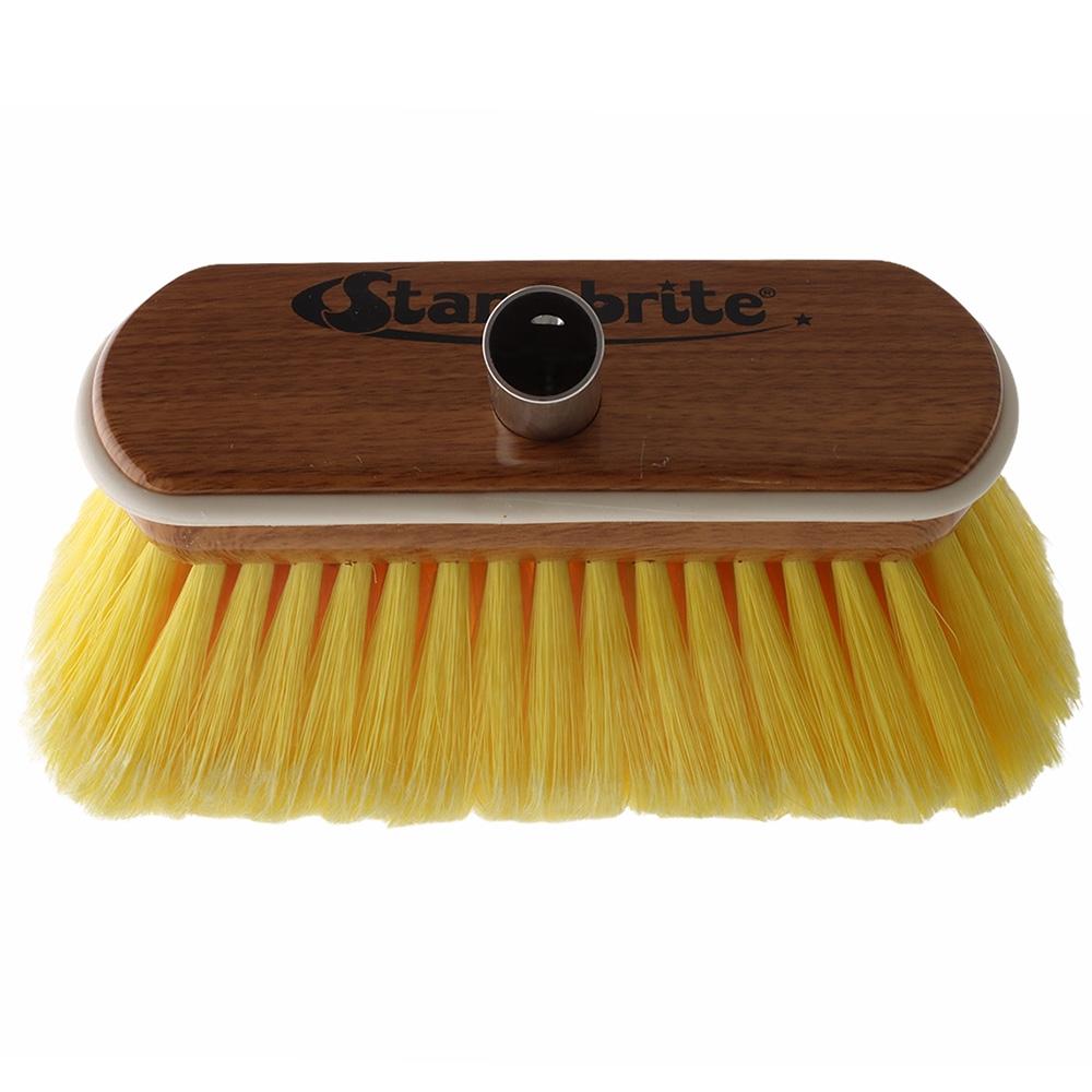 Star Brite Soft Deck Brush with Bumper Yellow 20.32cm