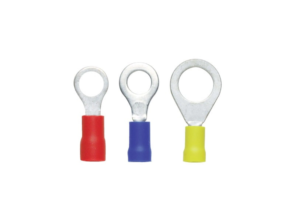 Pre-insulated Ring Terminals - Red 10 Pack 6.4mm Pre-insulated Ring Terminals - Red 10 Pack 6.4mm