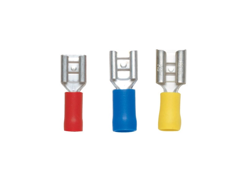 Pre-insulated External Spade Terminals - Blue 10 Pack Pre-insulated External Spade Terminals - Blue 10 Pack