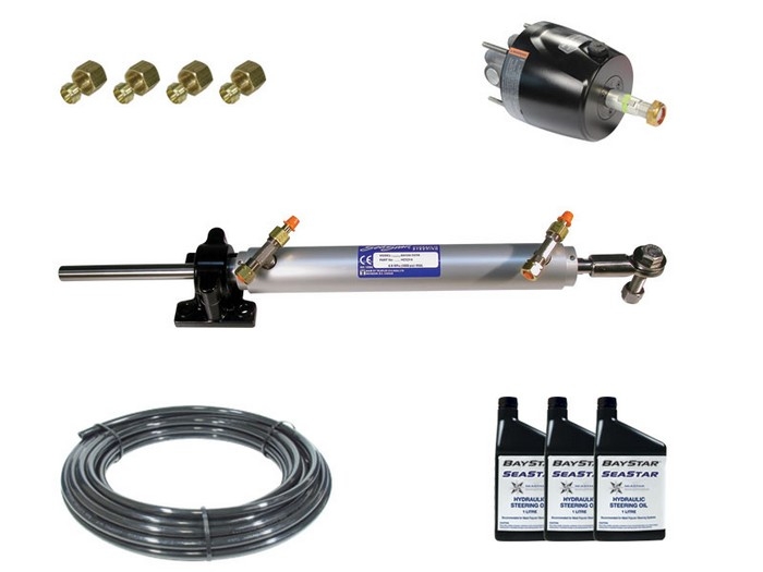 SeaStar Inboard Hydraulic Steering 6 Turns Lock To Lock - Torque 82.0kg-M(7117 In-lb)