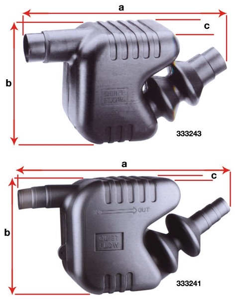 BLA Muffler Waterlock 55/60/65mm