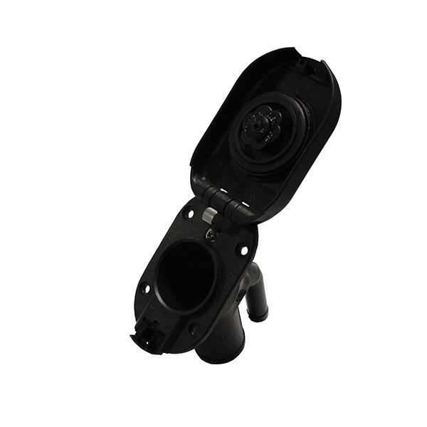 BLA Deck Filler Hinged Black Plastic 38mm Gas