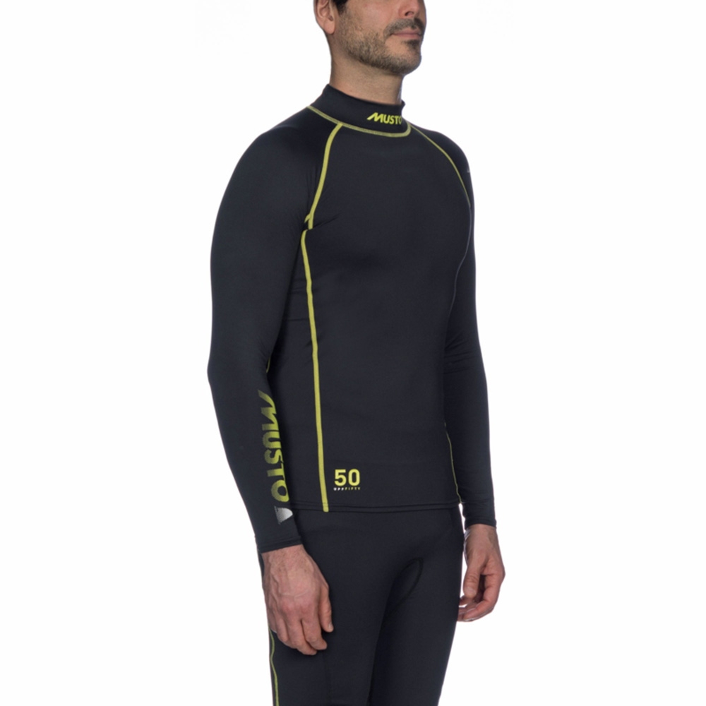 Musto Sunblock Long Sleeve Rash Vest Black L