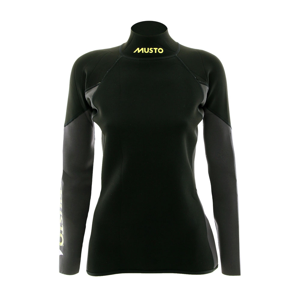 Musto Thermocool Neoprene Long Sleeve Top Womens Grey/Black Size 14