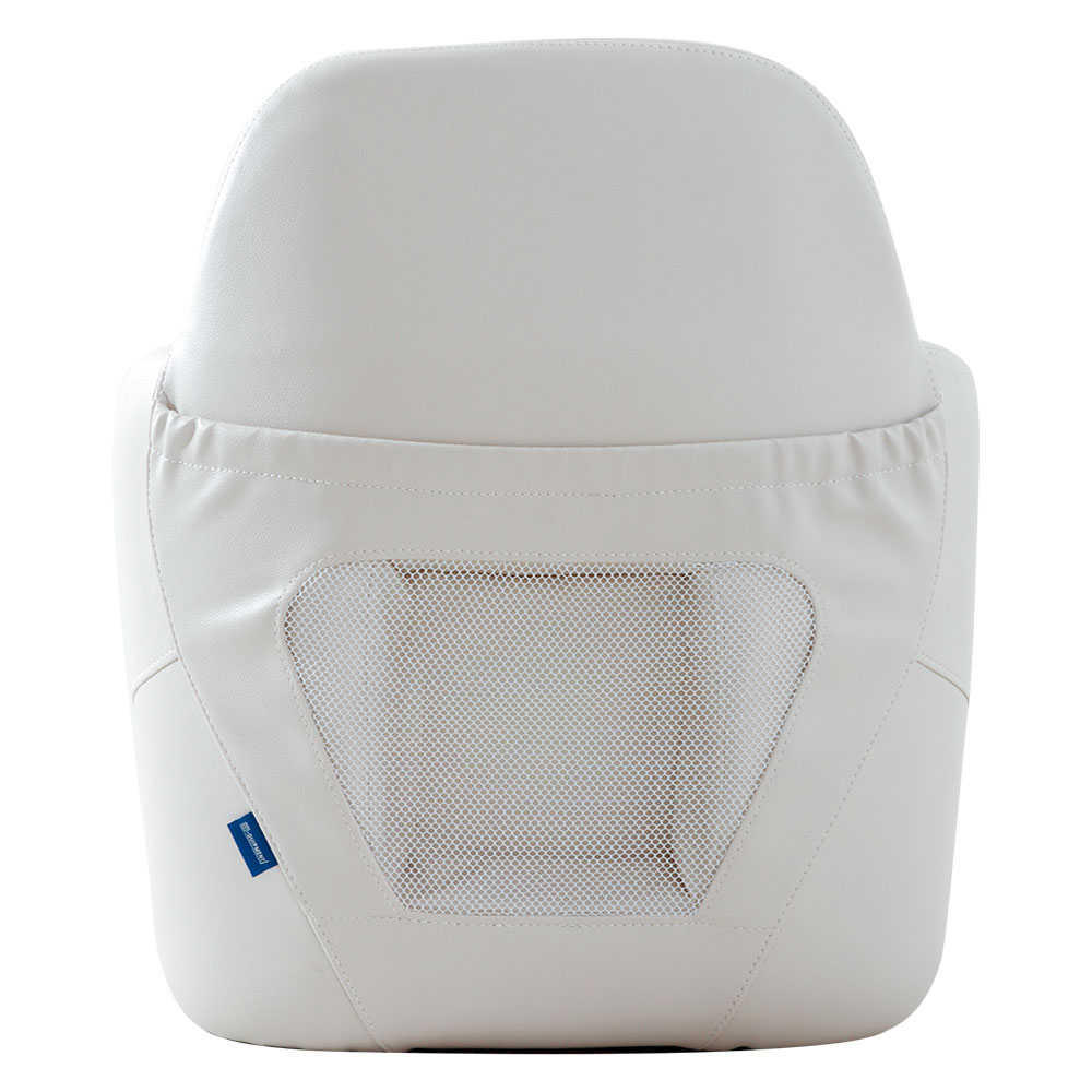 VETUS Queen Helm Seat with Flip-Up Squab White