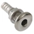 V-Quipment Stainless Thru Hull Skin Fitting - Rounded Flange G3/8in for 14mm Dia Hose