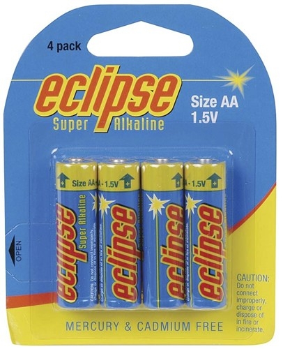 Eclipse AA Alkaline Batteries 4-Pack