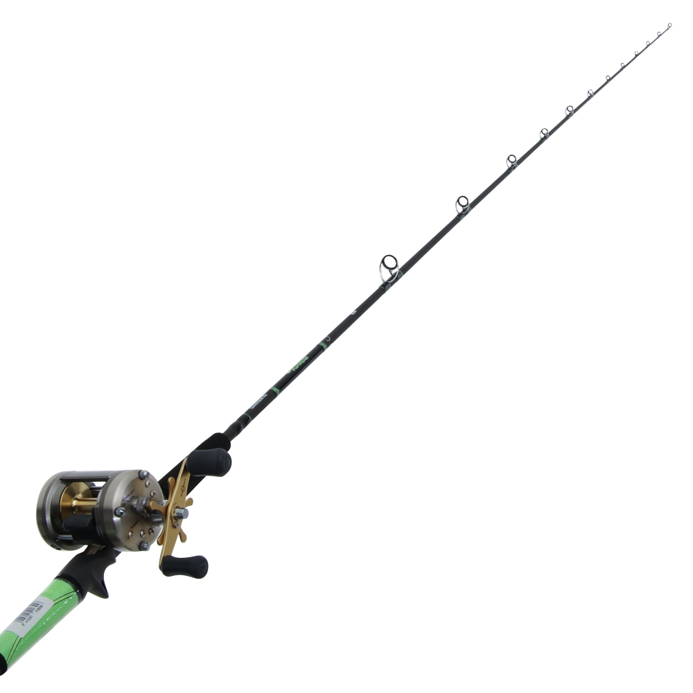Shimano Cardiff 400 A and #KAOS Baitcaster Combo 7'11'' 40-70g 2pc Lime Green