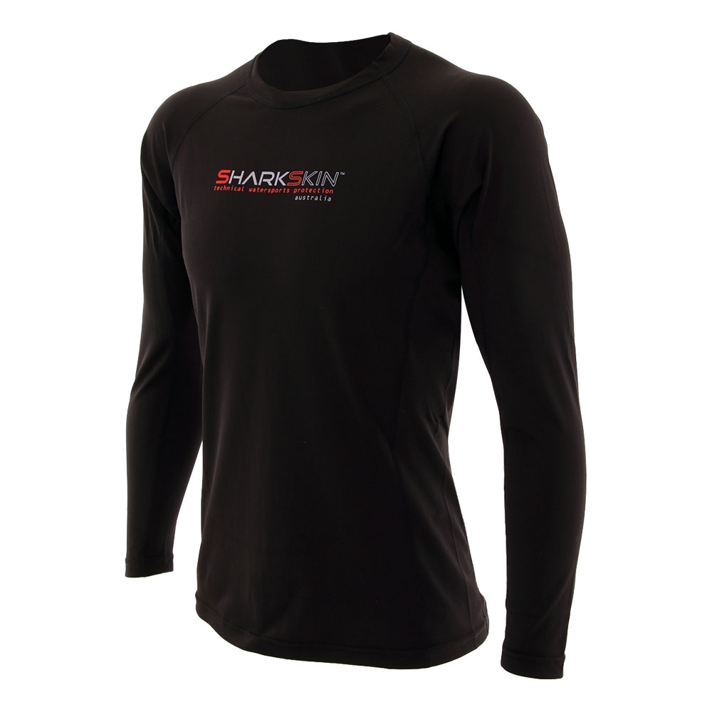 Sharkskin Rapid Dry Rashie UPF50+ Long Sleeve Top Black/Charcoal 