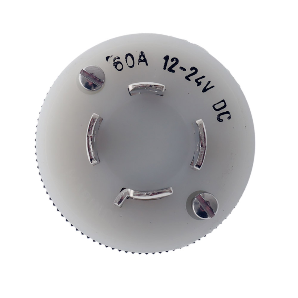 Marinco 4-Wire 12/24V Trolling Motor Plug Black