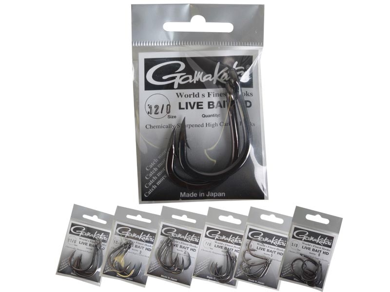 Gamakatsu HD Live Bait Hook 11/0 Qty 3