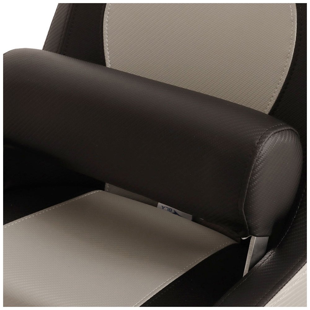 BLA Anglapro Recon Elite Boat Seat with Flip-Up Bolster and Boat Seat Pedestal