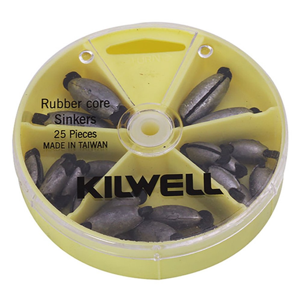 Kilwell Rubber Core Sinker Pack 25pc