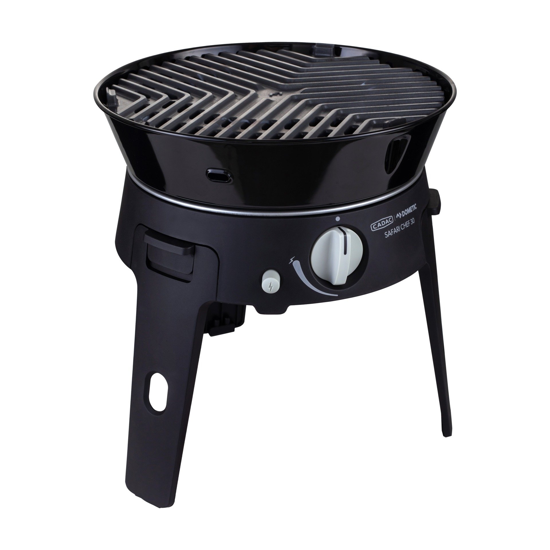 Dometic Cadac Safari Chef 30 HP Portable Gas BBQ and Cooker with Grill Plate and Pot Stand