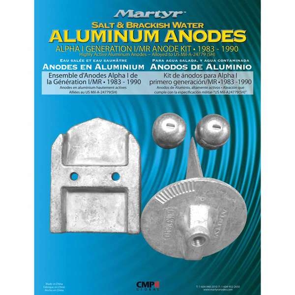 Martyr Anodes Aluminium Anode Kit M/Cruiser Alpha1