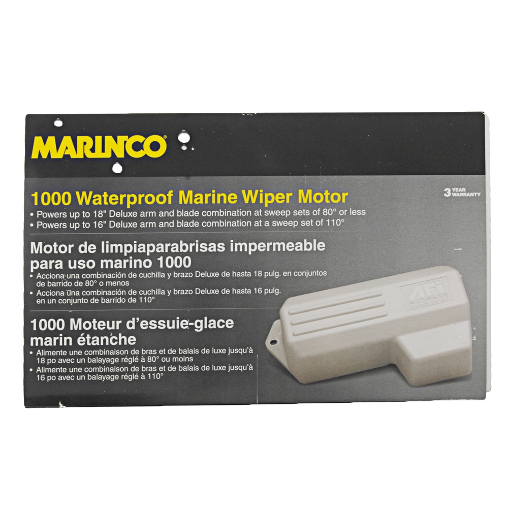 Attwood Wiper Motor 1000 Series 12V 6.3cm Shaft 80 Deg