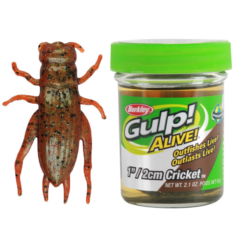 Berkley Gulp Alive Soft Bait Cricket 2cm Breen