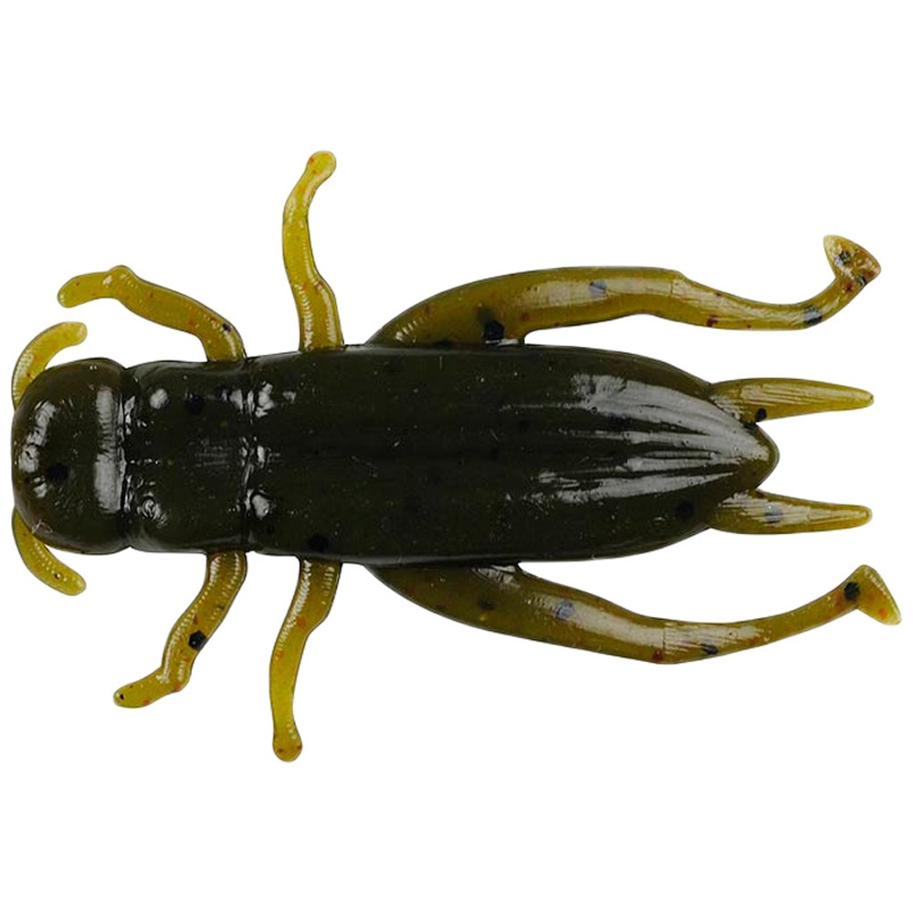 Berkley Gulp Alive Soft Bait Cricket 1in Green Pumpkin