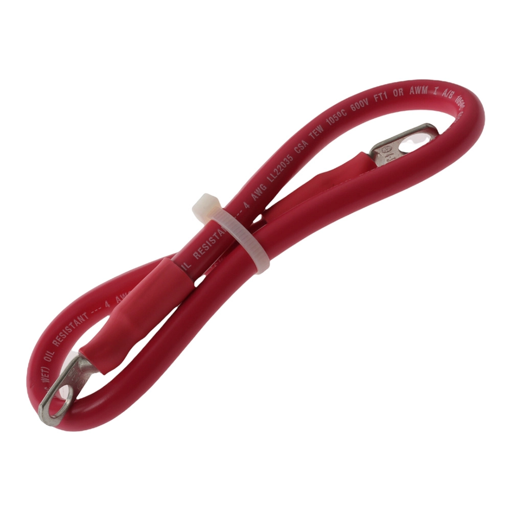 Ancor Battery Cable Assembly 4 AWG Wire 9.5mm Stud Red 18in