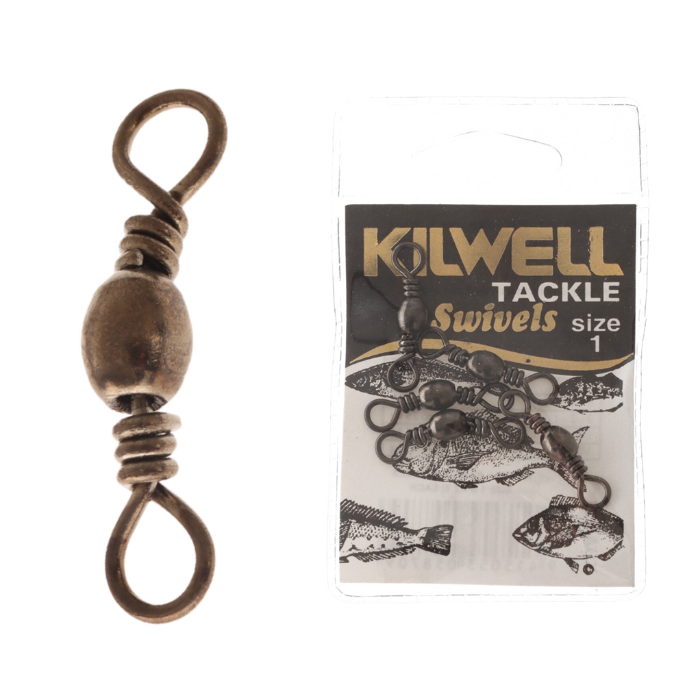 Kilwell Barrel Swivels Size 1 21-25kg Qty 5