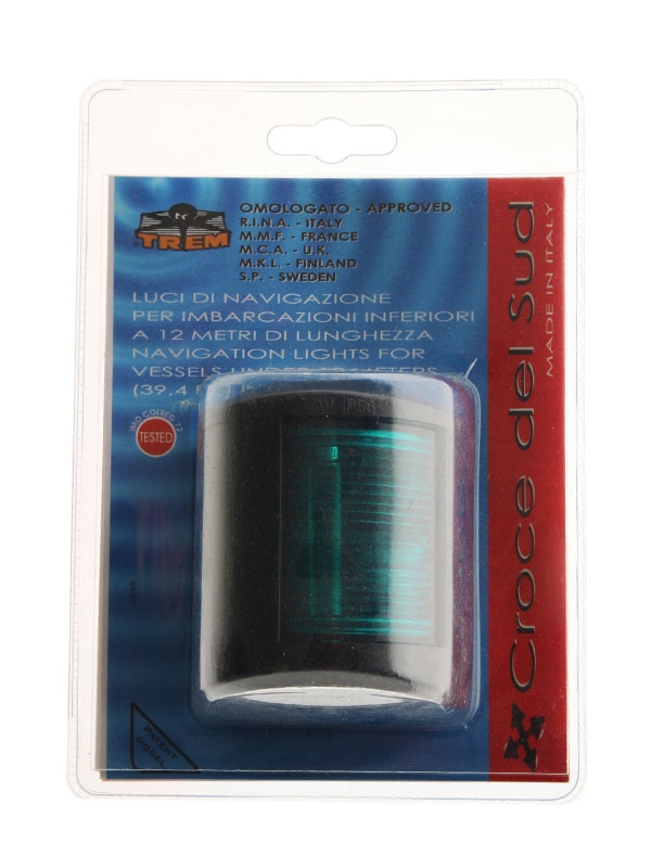 Trem Navigation Light Black - Starboard Lens