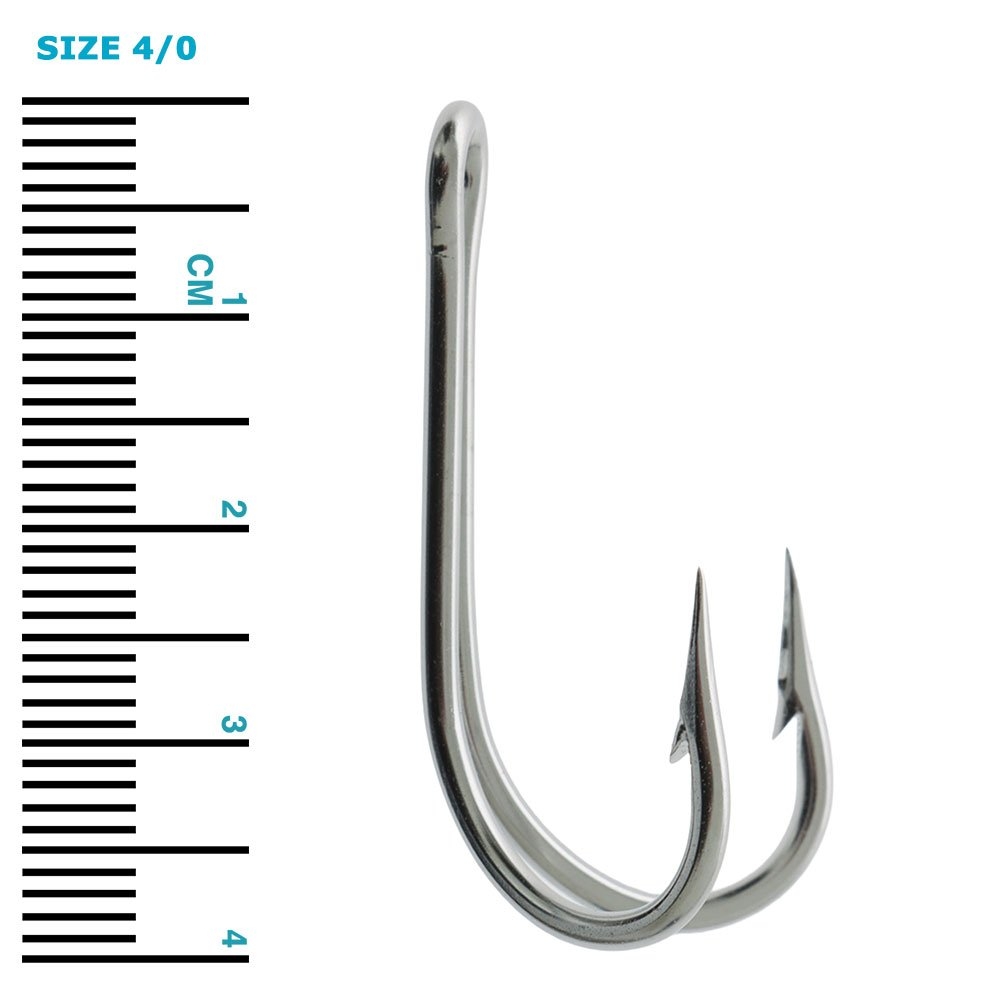 Mustad 7982HS Double Stainless Tuna Trolling Hook