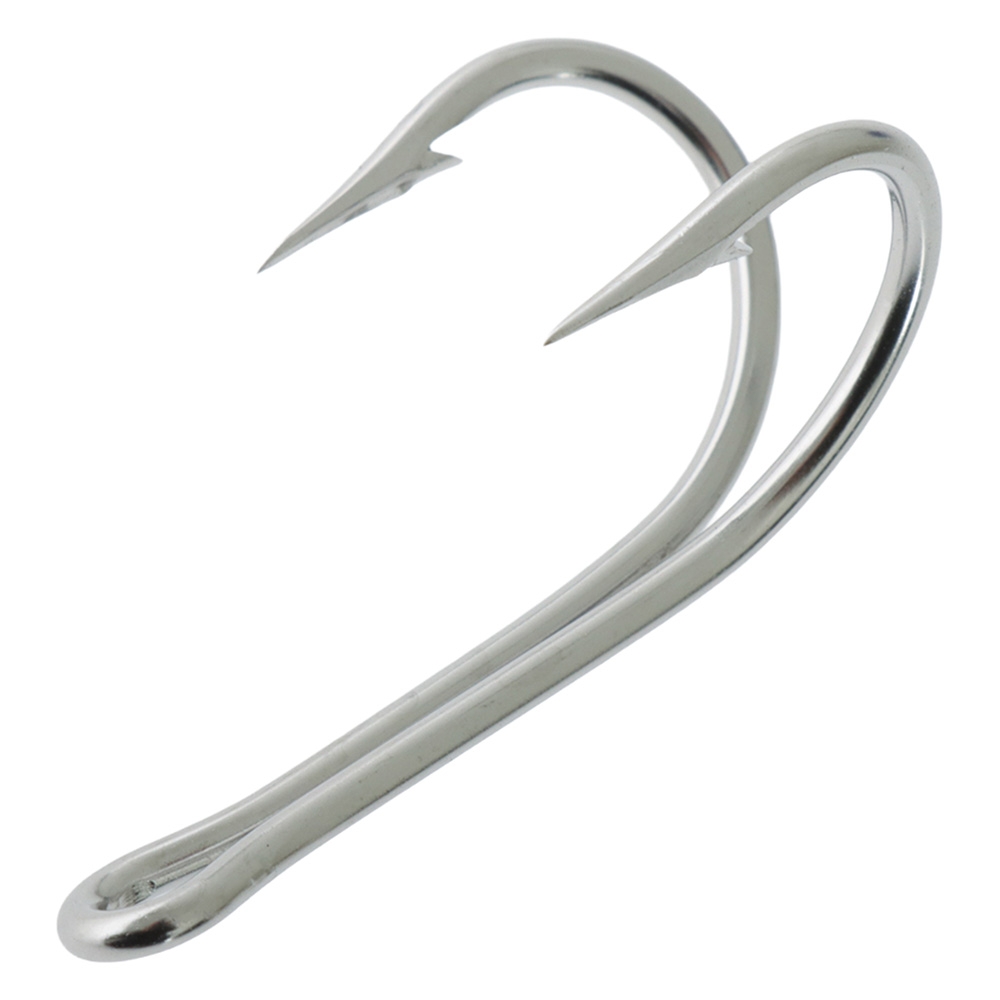 Mustad 7982HS Double Stainless Tuna Trolling Hook 4/0 Qty 1