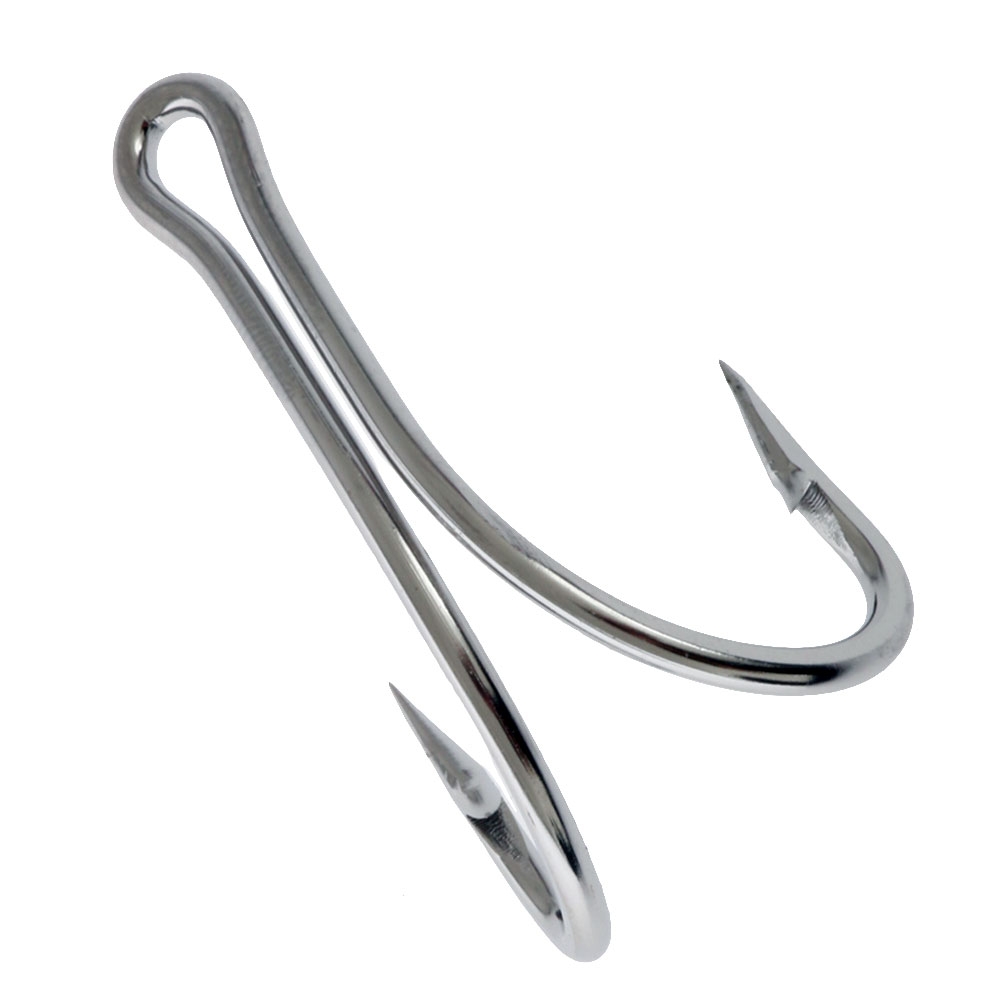 Mustad 7982HS Double Stainless Hook 6/0 Qty 1