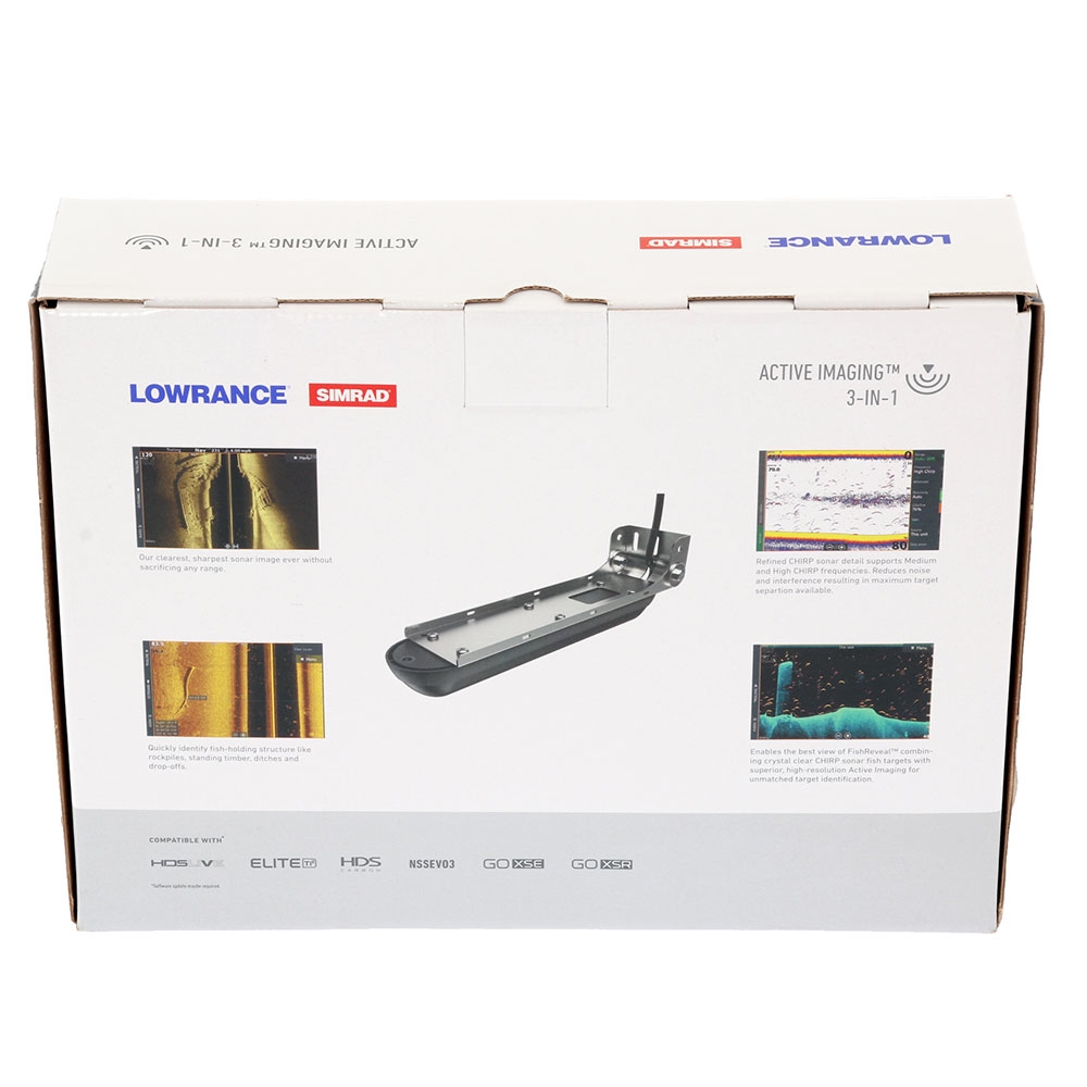 Lowrance Active Imaging 3-in-1 Transom Mount Transducer