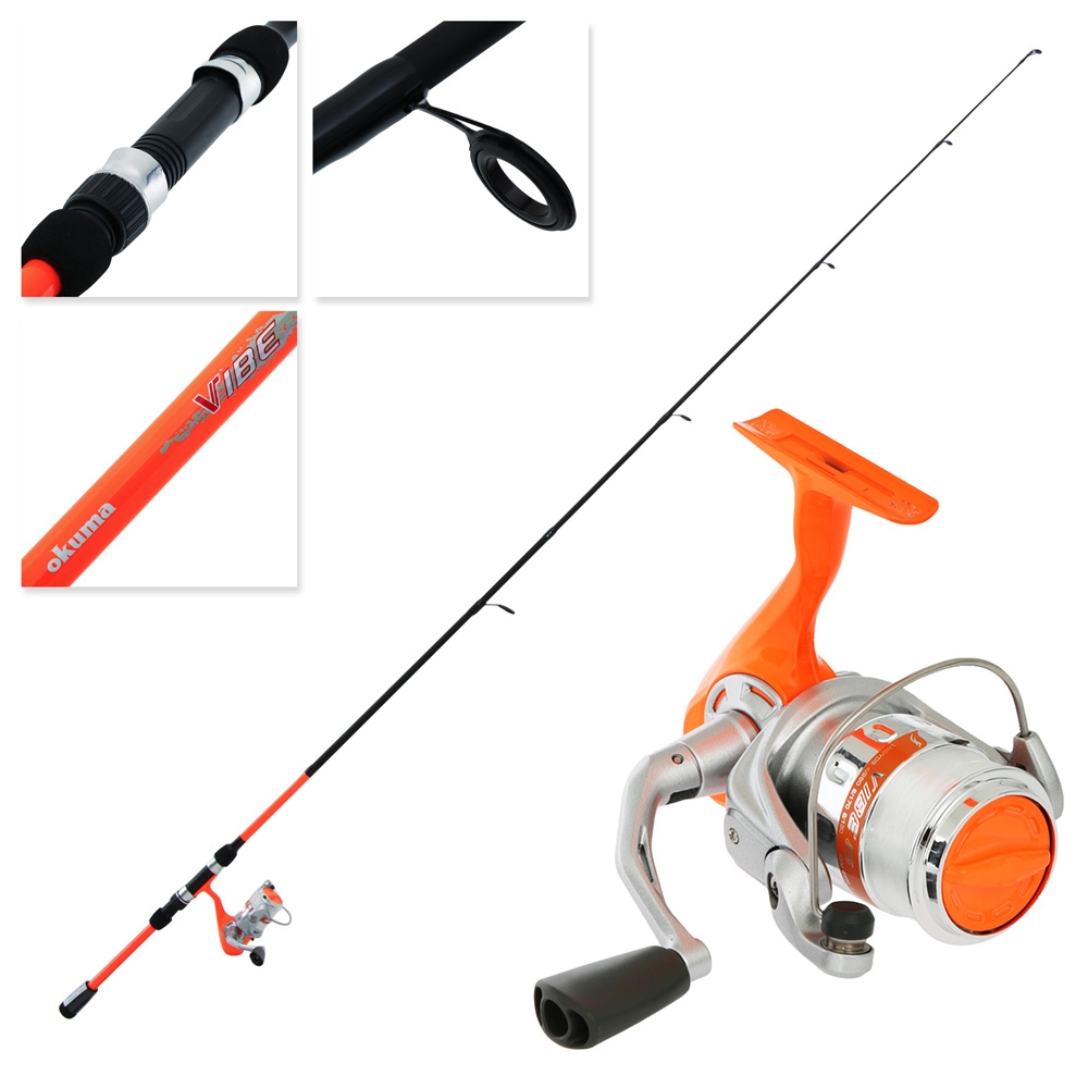 Okuma Vibe Light Spinning Kids Combo Orange 6ft 2pc