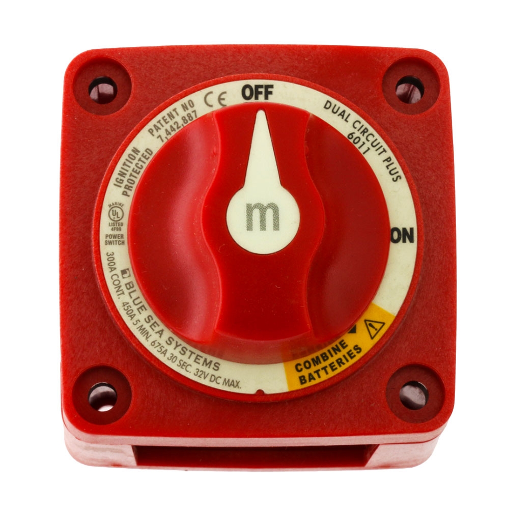 Blue Sea Mini Add-A-Battery Switch and Charging Relay Kit 65A