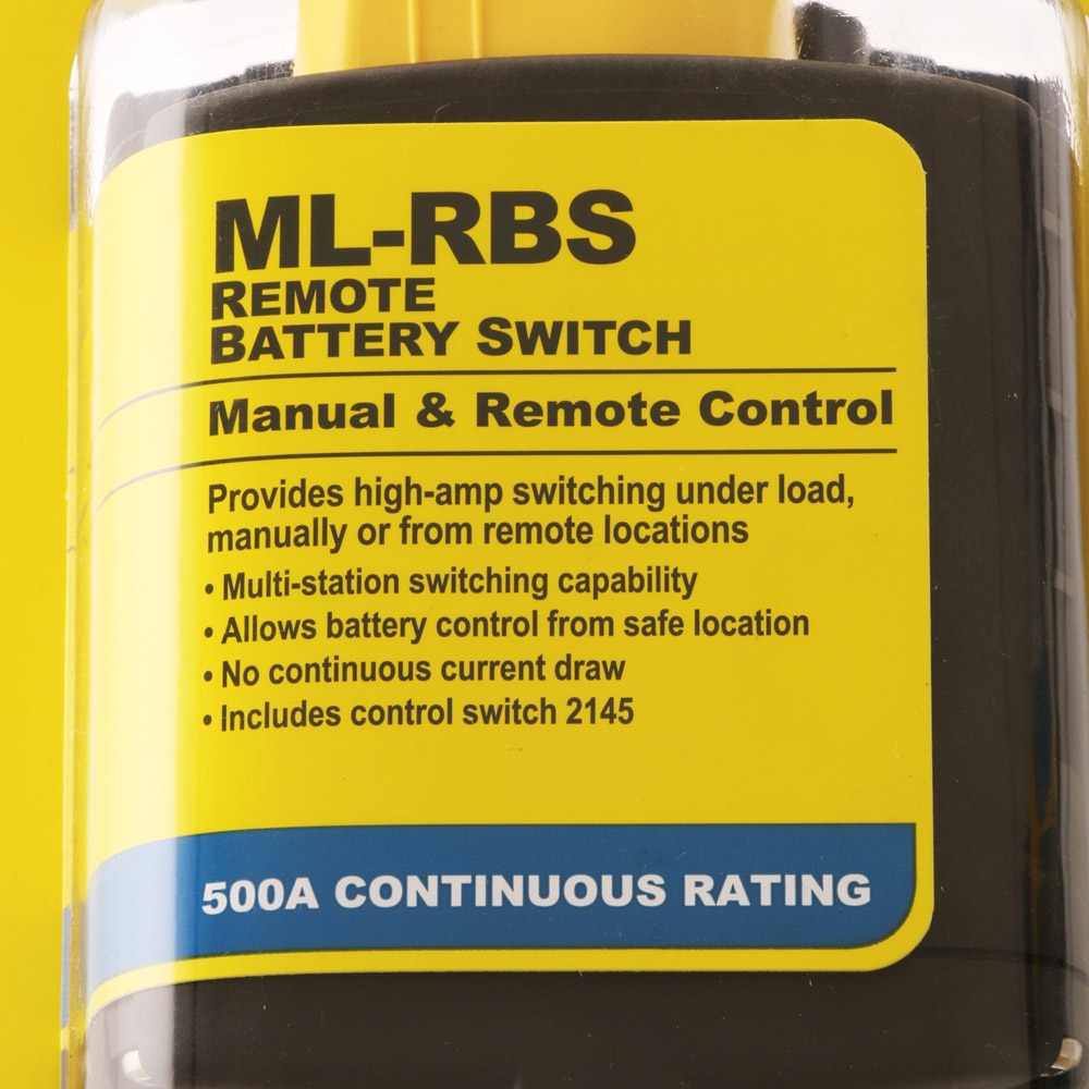 Blue Sea ML-RBS Remote Battery Switch with Manual Control 12VDC 500A
