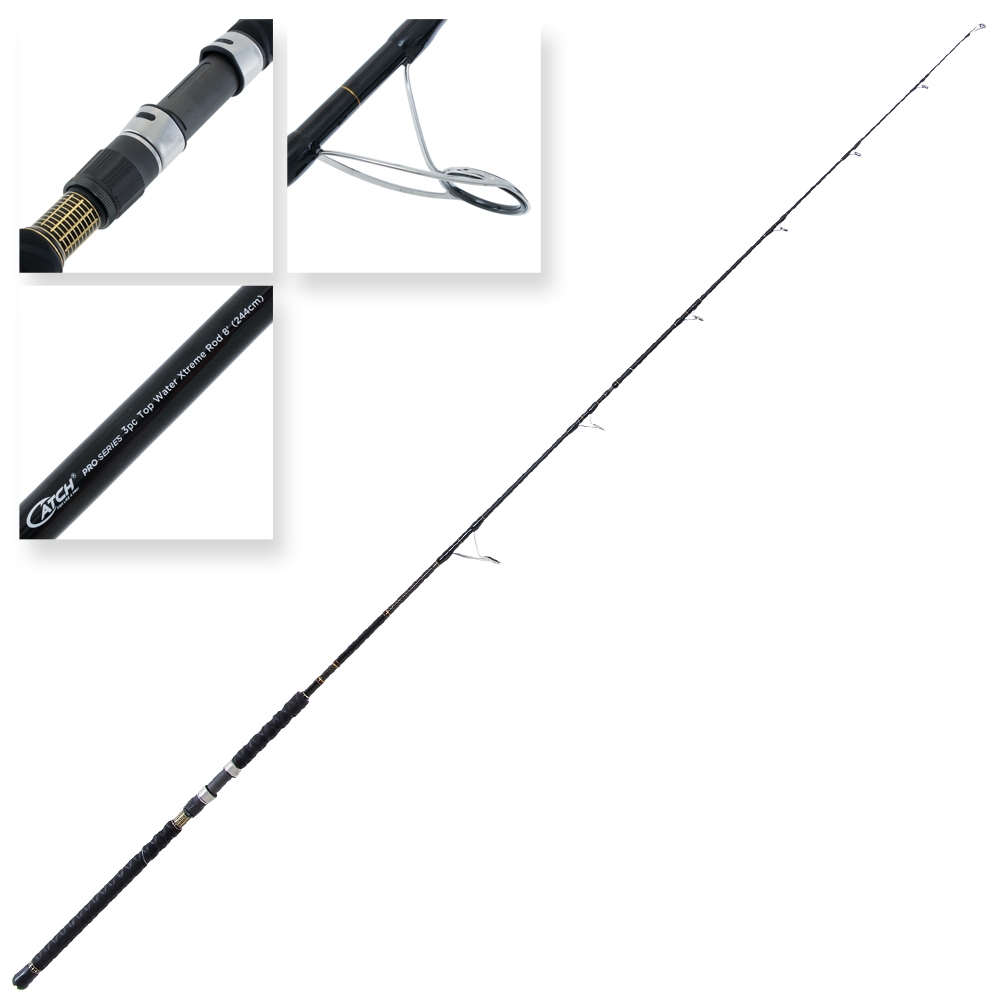 Catch Pro Series Travel Spin Topwater Rod 8ft PE6-8 5pc - Returned unit - unused