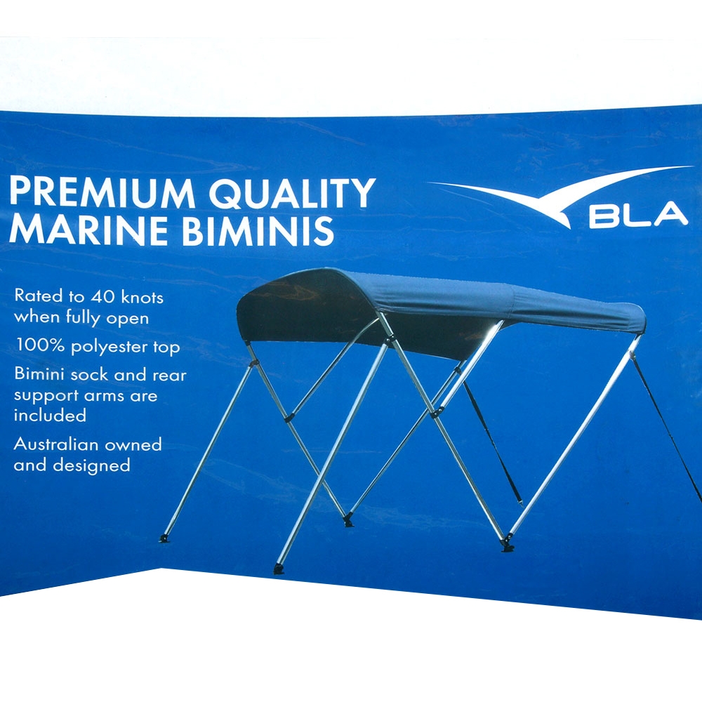 BLA 2 Bow Bimini Top Navy 1.3-1.5 x 1.3m