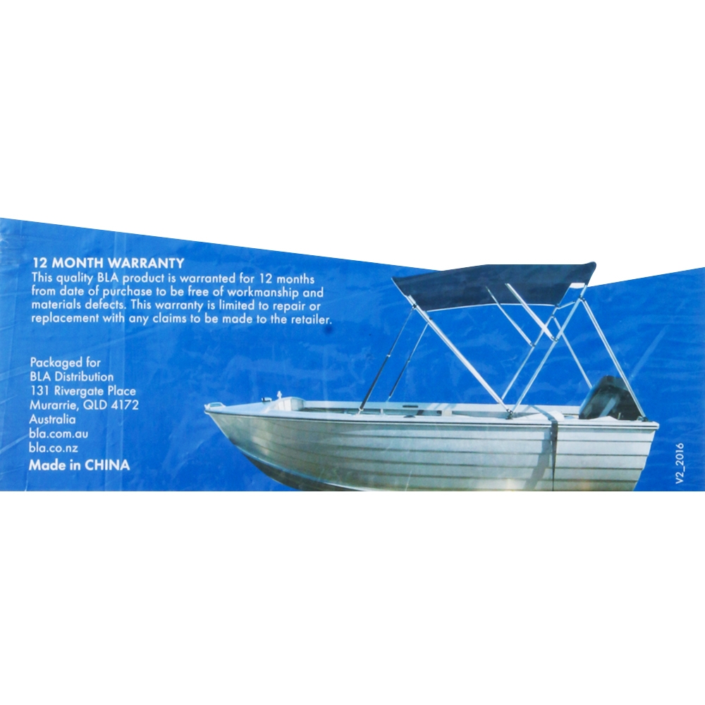 BLA 3 Bow Bimini Top Navy 1.5-1.7 x 1.3m